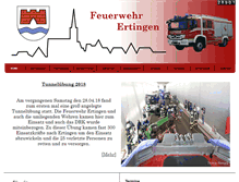 Tablet Screenshot of feuerwehr-ertingen.de